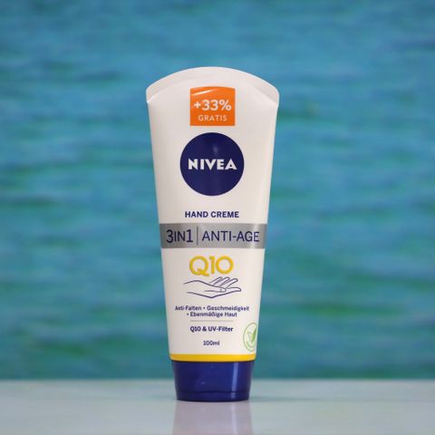  Kem Dưỡng Da Tay Chống Lão Hóa Nivea 3in1 Anti-Age Q10 100ml – Dưỡng Ẩm, Giảm Nếp Nhăn, Bảo Vệ Da 
