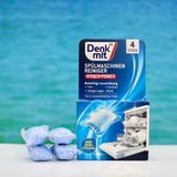  Viên rửa máy rửa chén Denkmit – Làm sạch và khử mùi máy – Hộp 4 viên 