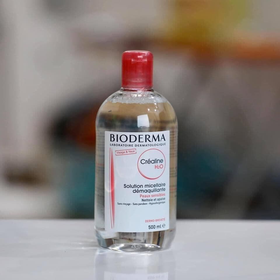  Tẩy trang Bioderma nắp màu hồng dành cho da thường, da khô và da nhạy cảm, 500ml 