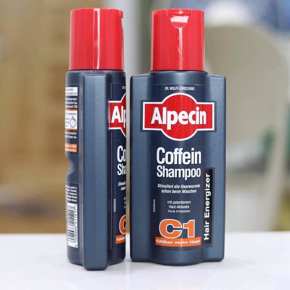  Dầu Gội Alpecin Coffein Shampoo C1 Chống Rụng Tóc, Kích Thích Tóc Mọc & Chữa Hói Đầu, 250 ml 