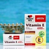  Viên uống VITAMIN E 600N DOPPEL HERZ, hộp 60 viên 