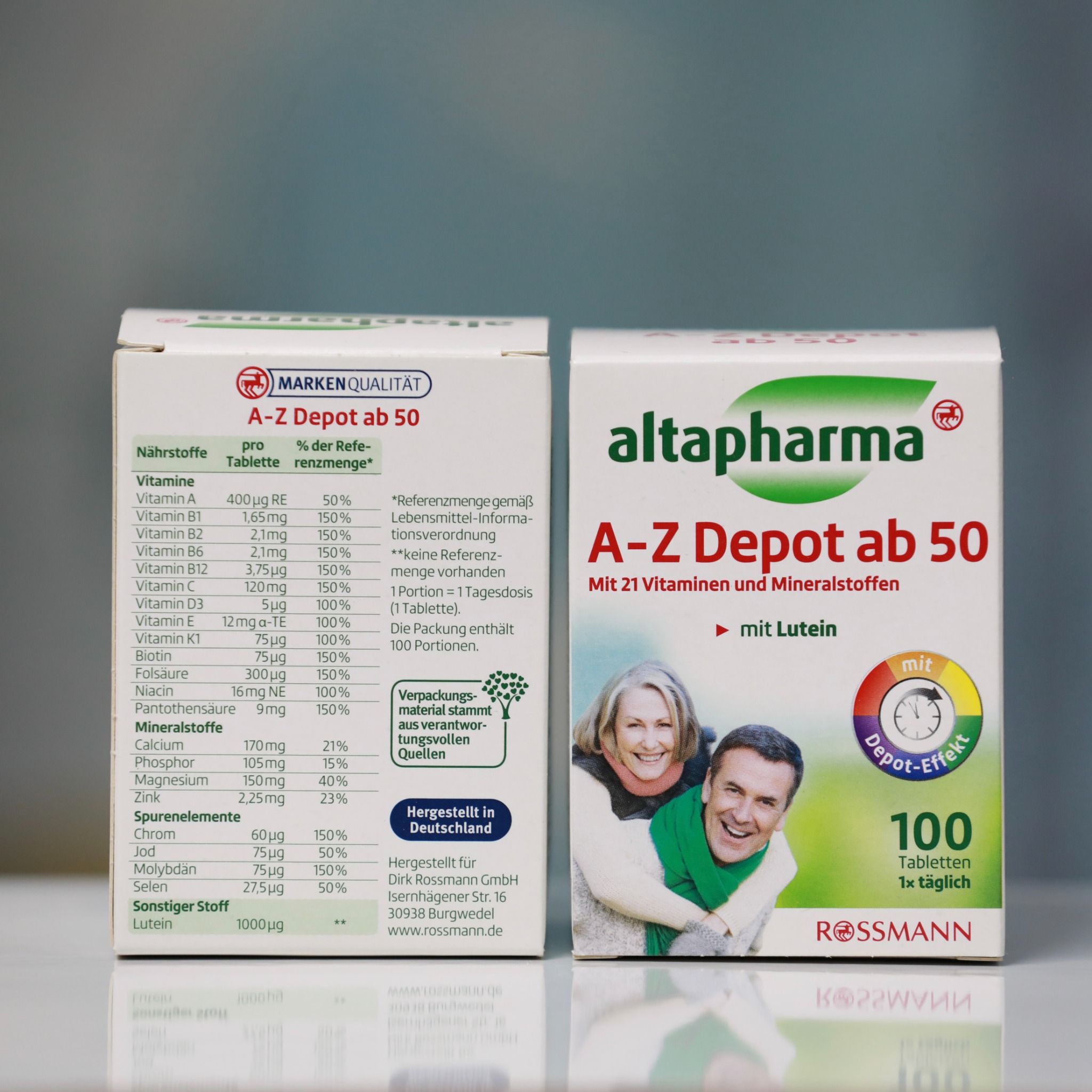  Vitamin tổng hợp A-Z trên 50 của altaphama, hộp 100 viên 