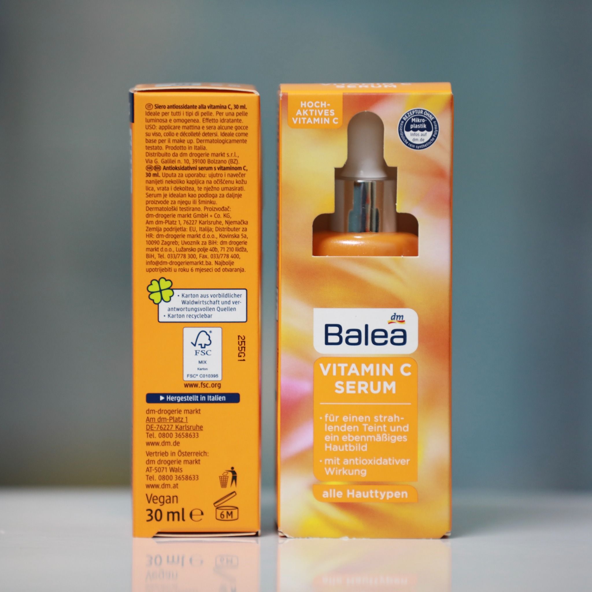  Serum Balea Vitamin C Giúp Da Trắng Sáng, Đều Màu, 30ml 