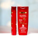  Dầu gội Loreal Elvital COLOR-GLANZ màu đỏ cho tóc nhuộm, 300 ml 