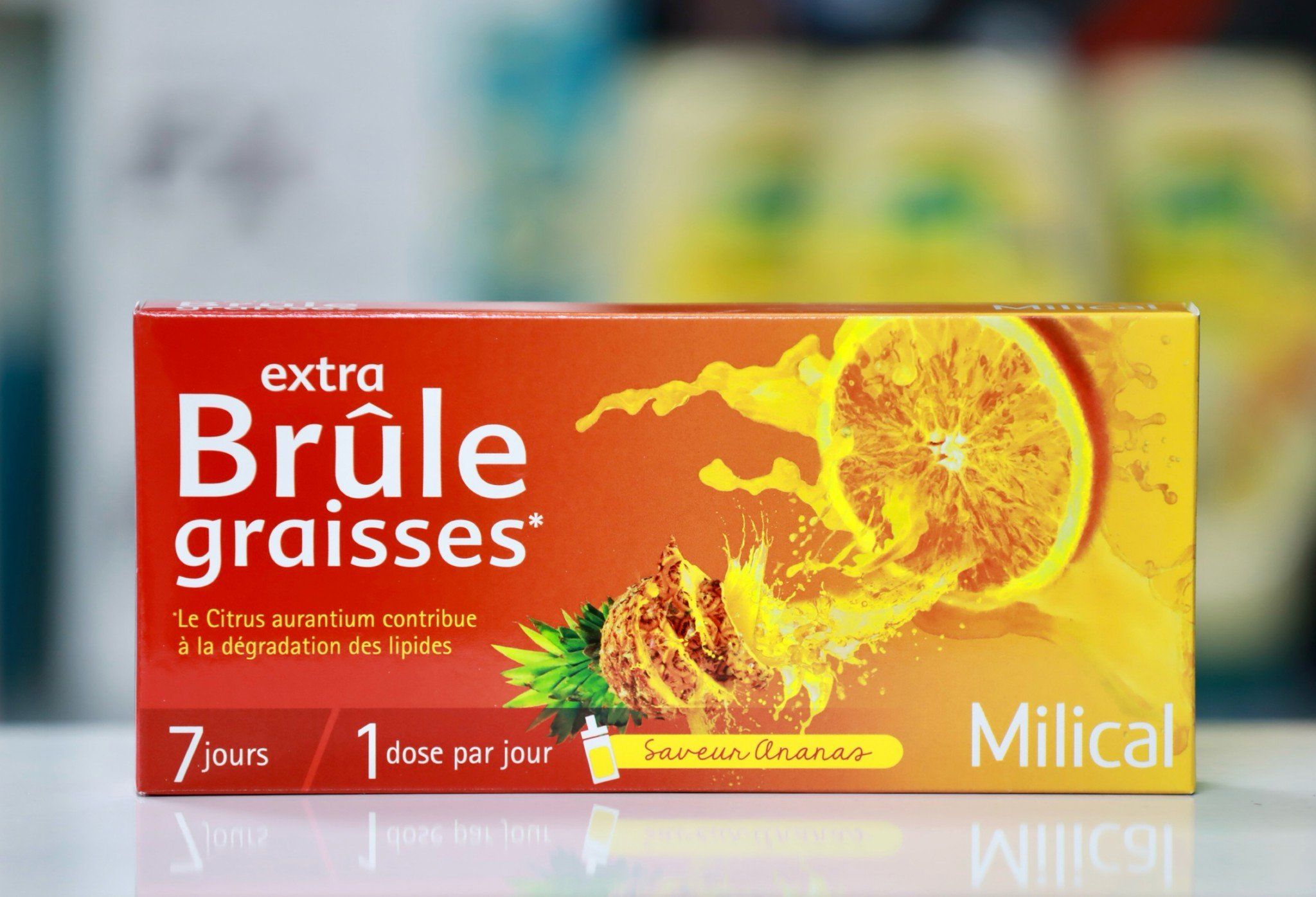  Brule graisses Milical hộp 7 ống, thải mỡ và đốt mỡ nội tạng 