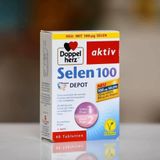  Viên Uống Selen 100 Doppelherz Tăng Cường Hệ Miễn Dịch, Hộp 40 Viên 
