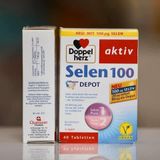  Viên Uống Selen 100 Doppelherz Tăng Cường Hệ Miễn Dịch, Hộp 40 Viên 