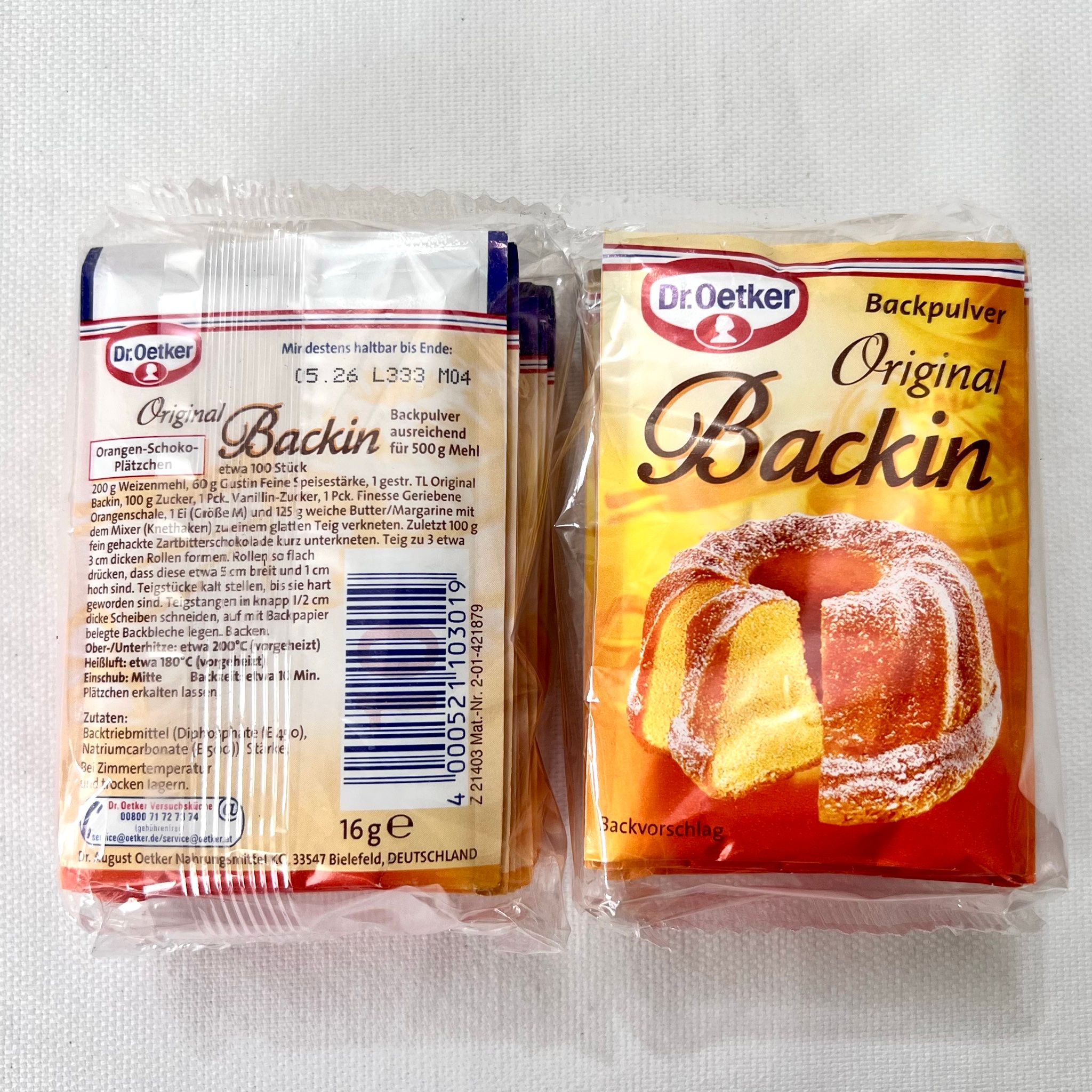 Bột nở làm bánh Backin, 10 gói 