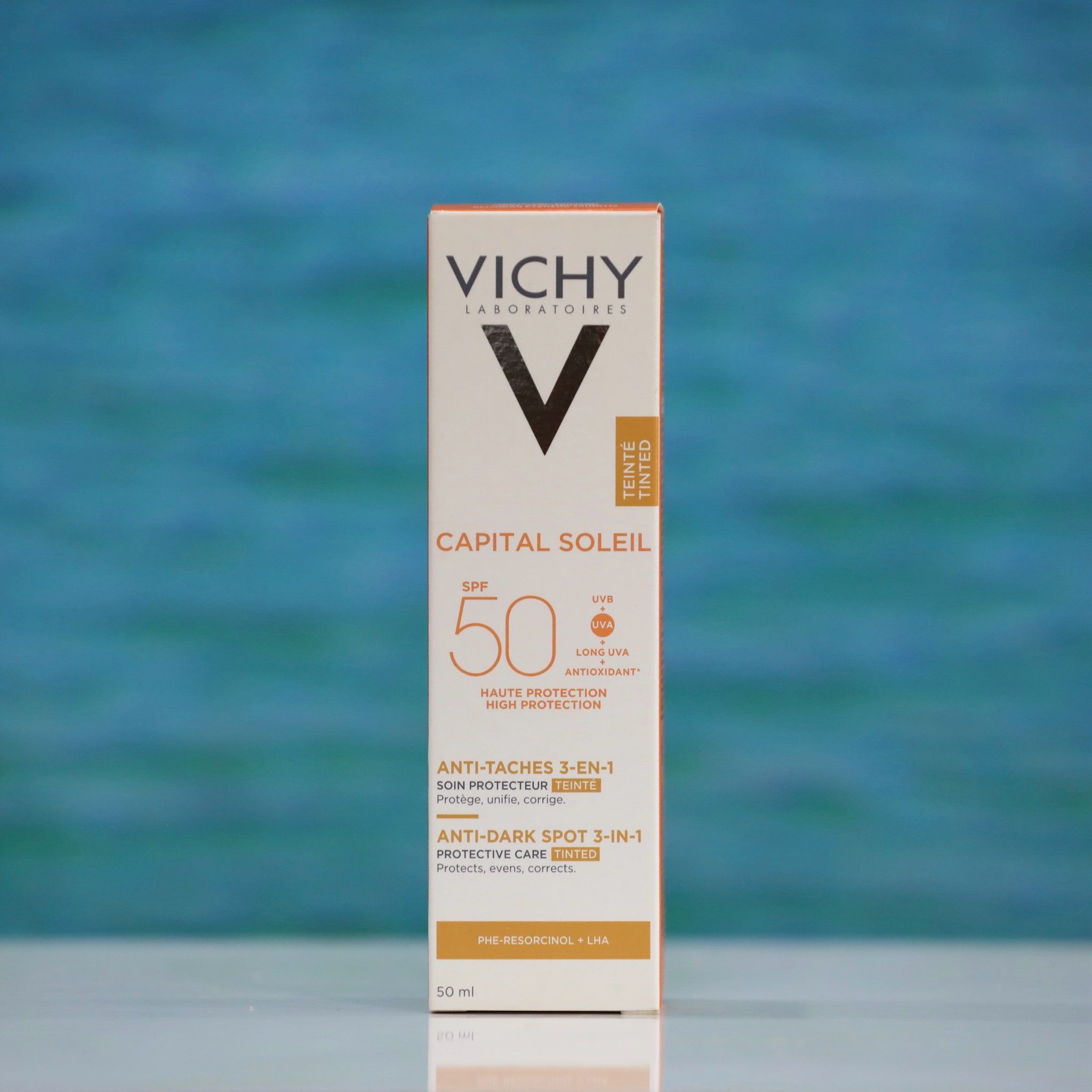  Kem Chống Nắng Vichy Capital Soleil Anti Dark spot 3in1 Không Bóng Nhờn, Giảm Thâm Nám, 50ml 