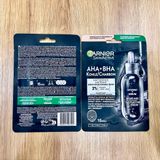  Mặt nạ giấy Garnier SkinActive Than hoạt tính & Tảo đen - Làm sạch và hỗ trợ se khít lỗ chân lông 