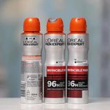  Xịt khử mùi cơ thể LOREAL men expert 96h 