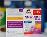  Viên uống Bổ trợ xương khớp Glucosamin 1000 Doppel herz mới kết hợp tinh chất nghệ, hộp 40 viên 