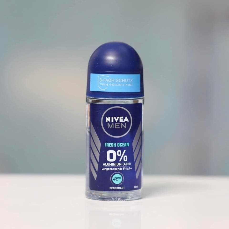  Lăn nách khử mùi Nivea Men Protect&Care 48h với 0% Aluminium - Dành cho Nam 