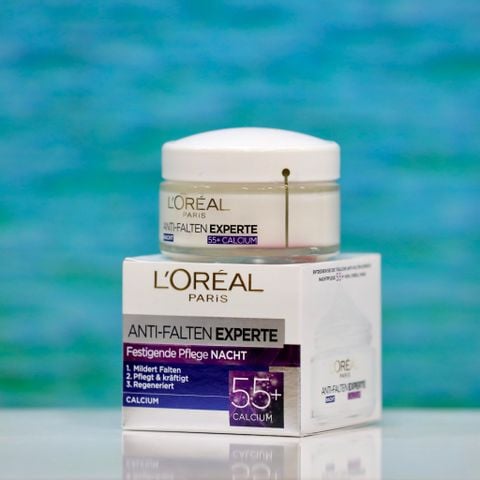  Kem dưỡng da ban đêm L’Oréal Paris Anti-Falten Experte 55+ – Giải pháp chăm sóc da ban đêm dành cho làn da sau tuổi 55 