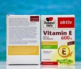  Viên uống VITAMIN E 600N DOPPEL HERZ, hộp 60 viên 