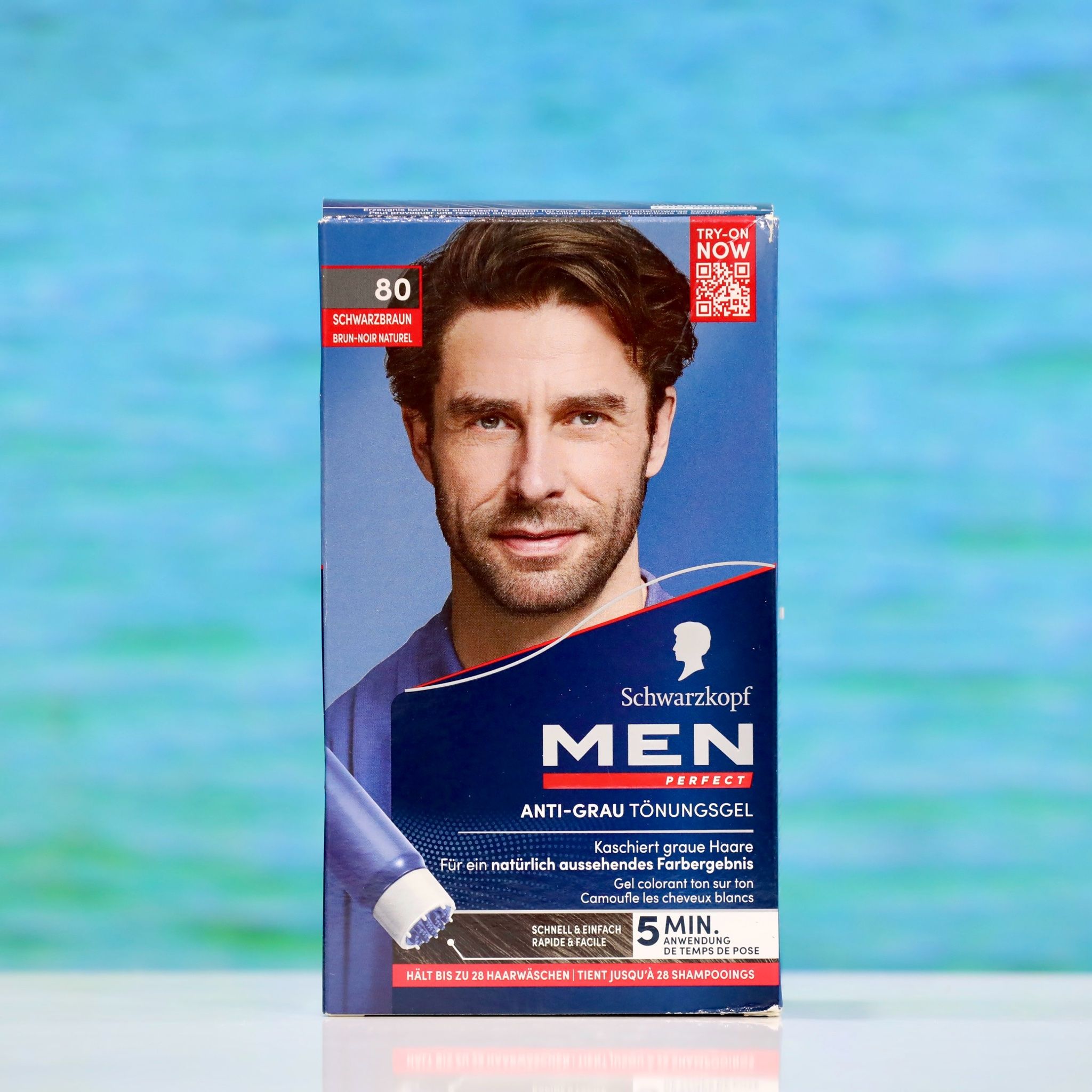  Thuốc nhuộm tóc của nam phủ bạc màu nâu đen số 80 tự nhuộm tại nhà của hãng Schwarzkopf 