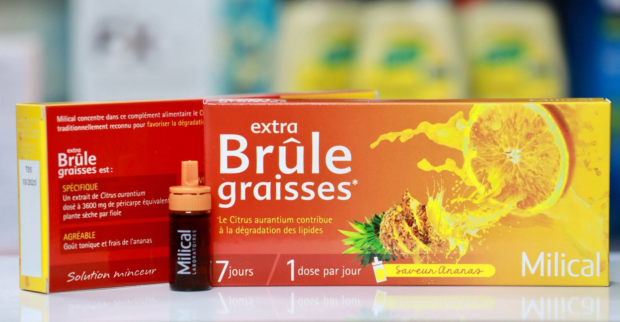  Brule graisses Milical hộp 7 ống, thải mỡ và đốt mỡ nội tạng 