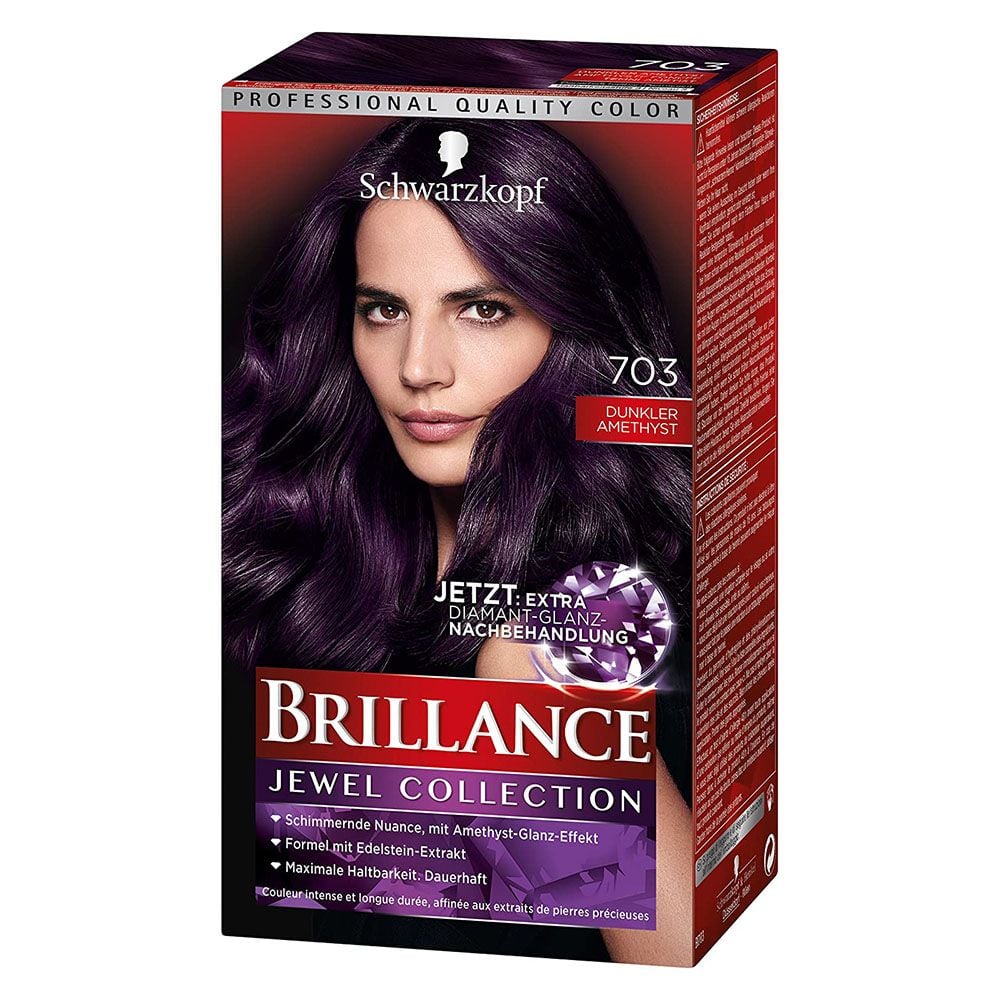  Thuốc nhuộm tóc Số 703: Màu thạch anh tím - Brillance của hãng Schwarzkopf 