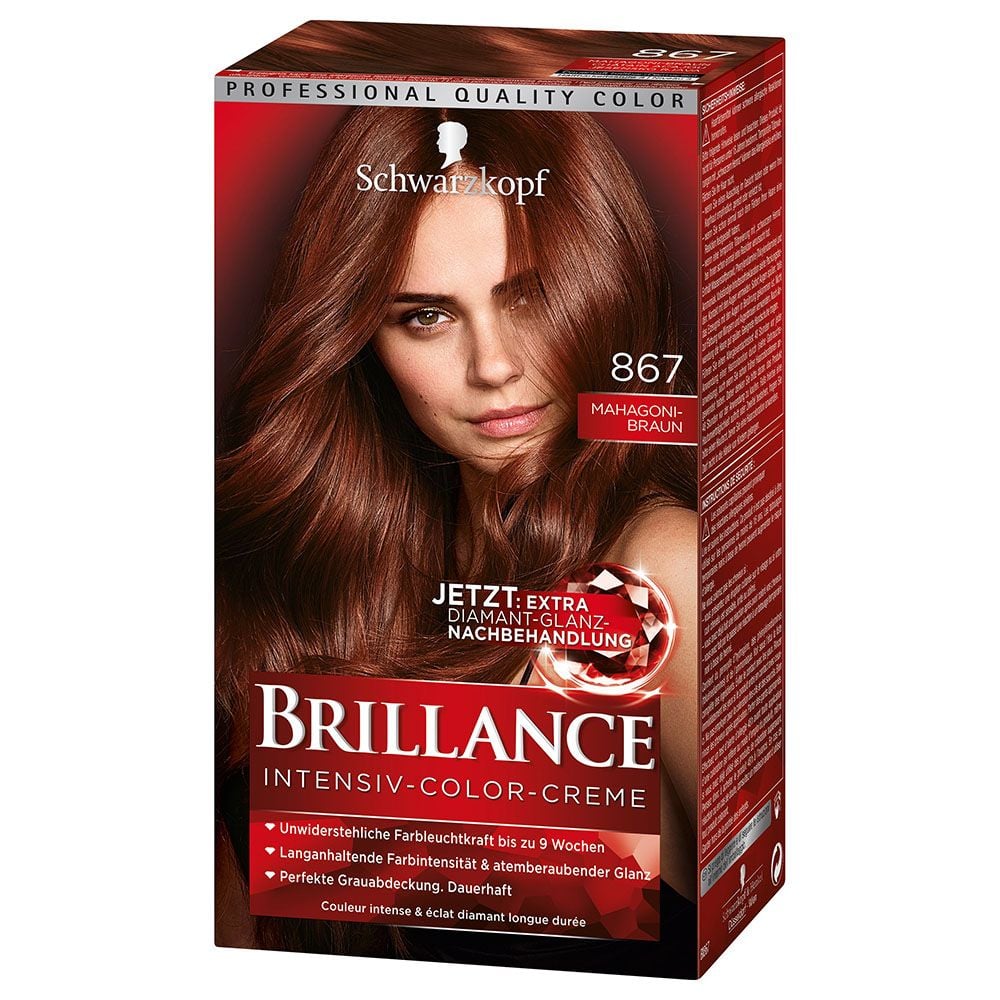  Thuốc nhuộm tóc Số 867: Màu nâu vàng - Brillance của hãng Schwarzkopf 