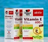  Viên uống VITAMIN E 600N DOPPEL HERZ, hộp 60 viên 