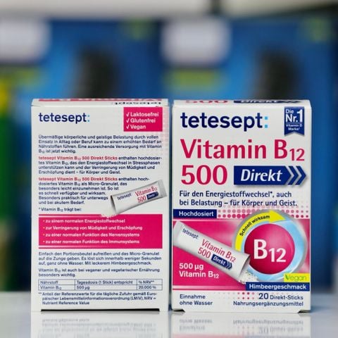  Vitamin B12 500 bột hộp 20 gói 