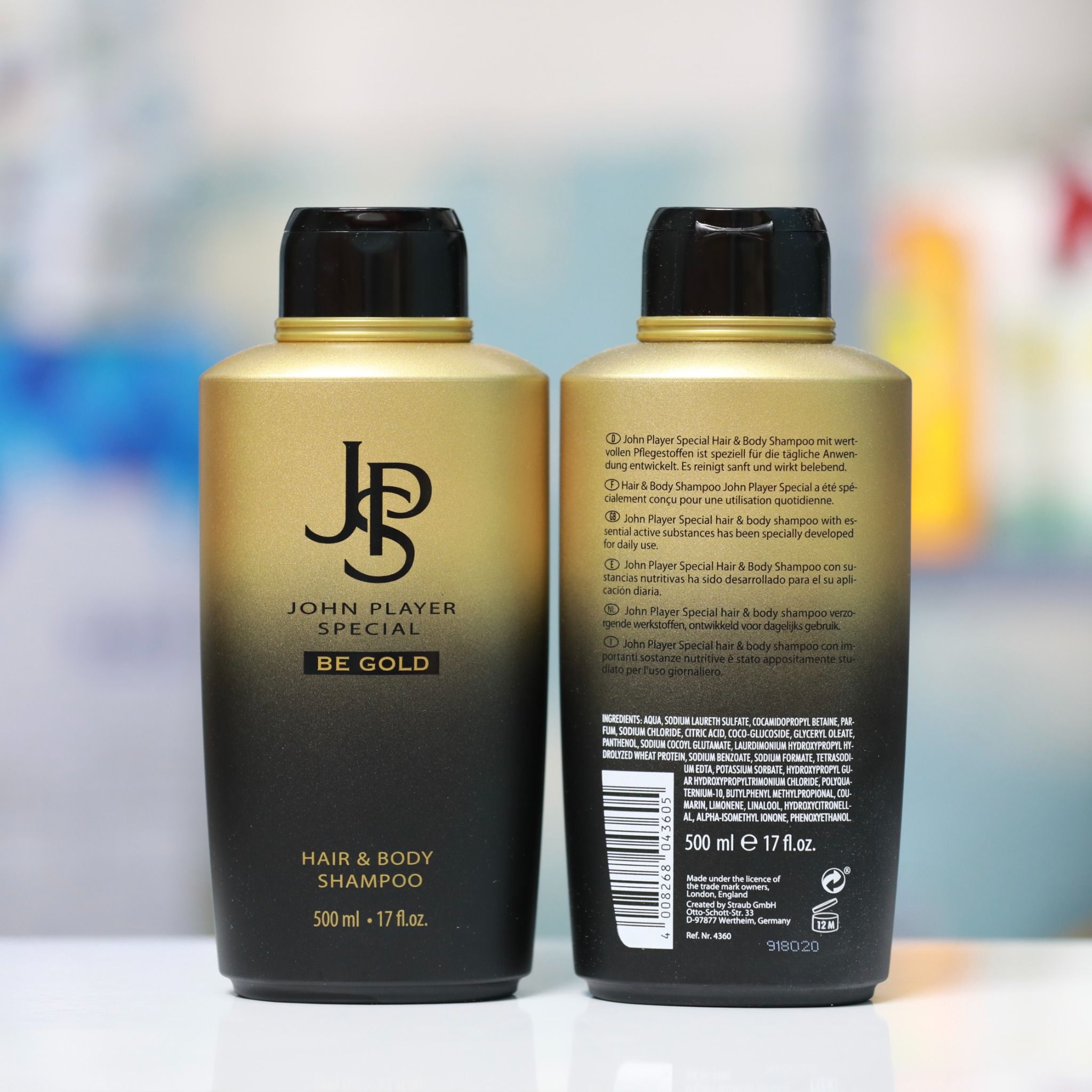  Sữa Tắm Và Gội JSB Vàng Đen. 