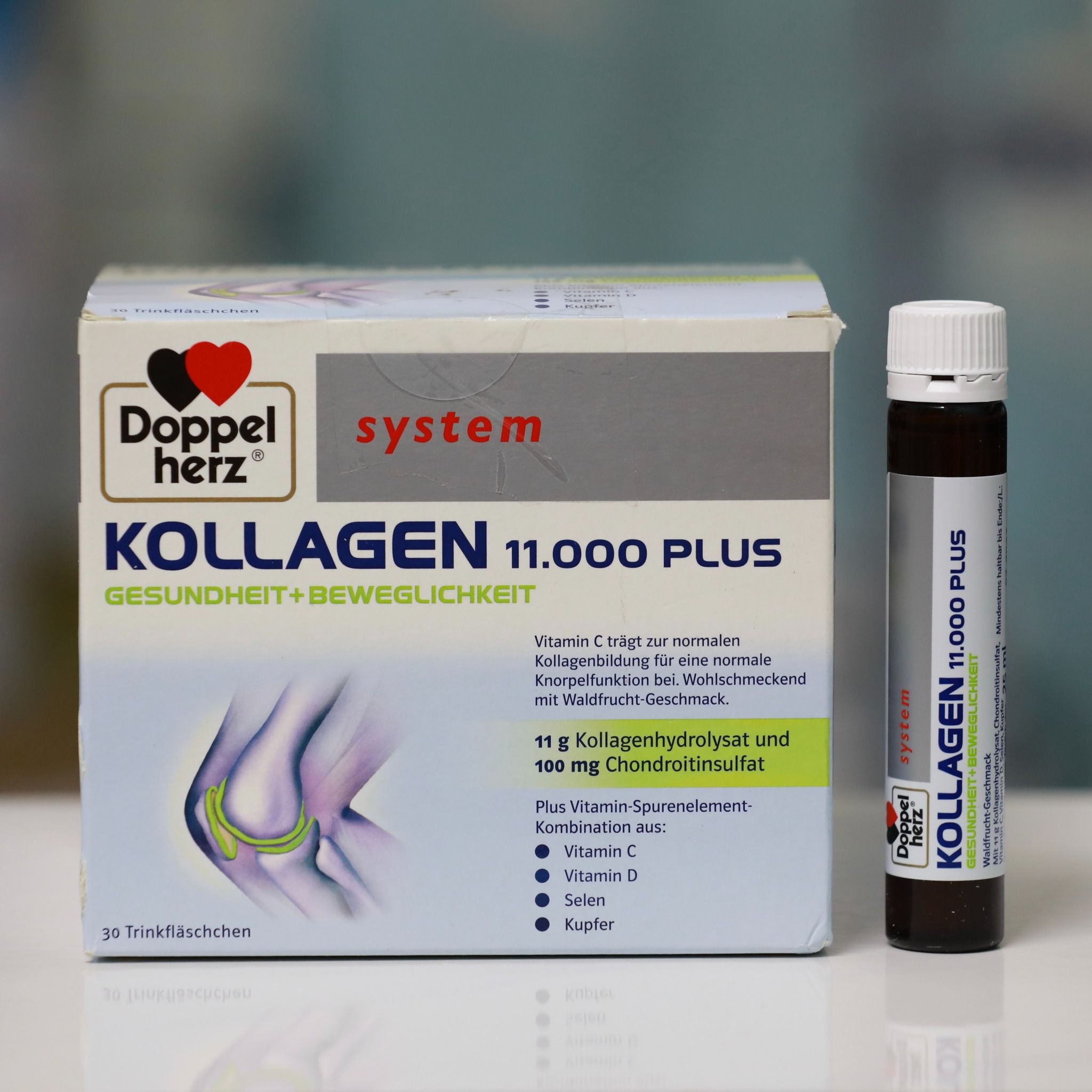  Collagen Thủy Phân Doppelherz Kollagen 11.000 Plus, 30 x 25 ml 