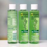  Nước hoa hồng hữu cơ Garnier Bio Thymian - kháng khuẩn ngăn ngừa mụn trứng cá, se khít lỗ chân lông, hạn chế dầu thừa, 150ml 