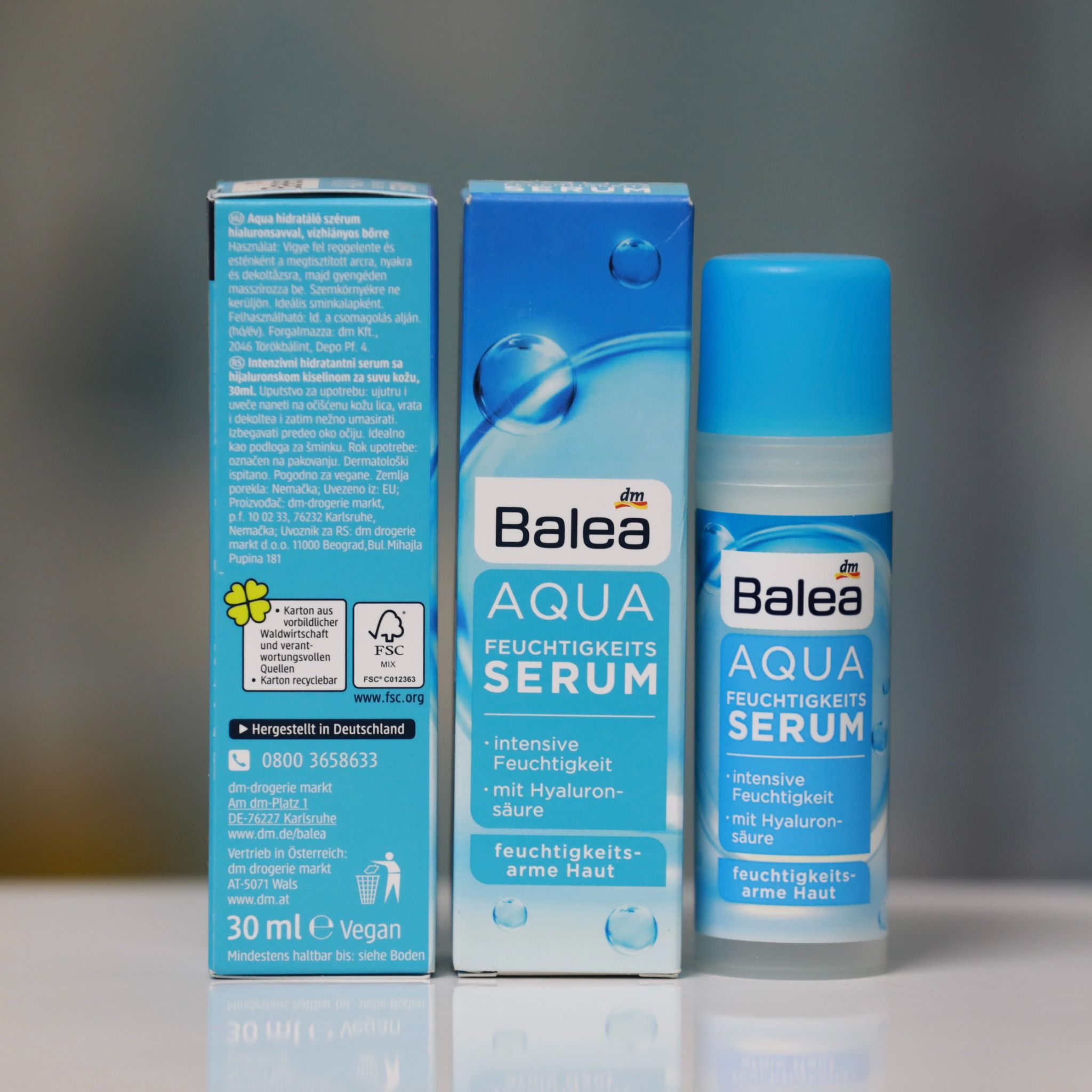  Serum Balea Aqua giúp cung cấp độ ẩm làm da săn chắc và căng mịn, 30ml 