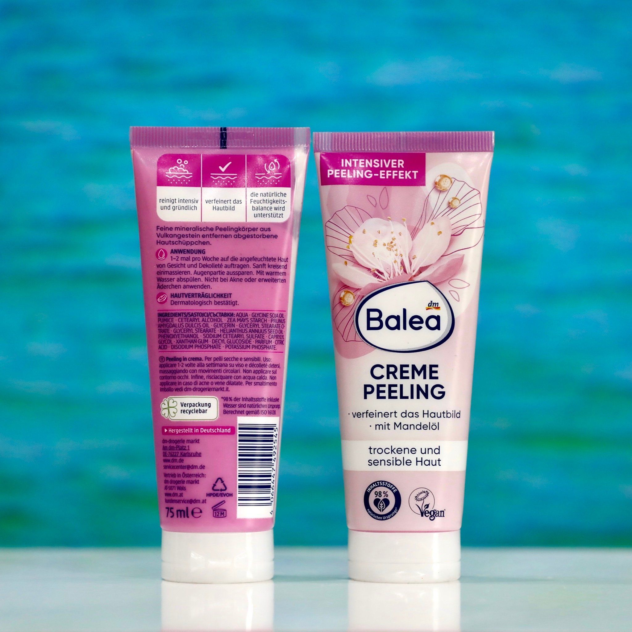  Balea Creme Peeling 75ml – Tẩy Tế Bào Chết Nhẹ Nhàng Cho Da Khô & Nhạy Cảm 