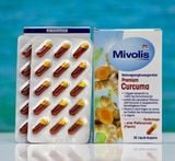  Viên uống nghệ Curcuma Mivolis, hộp 40 viên dạng con nhộng có dung dịch nước bên trong 