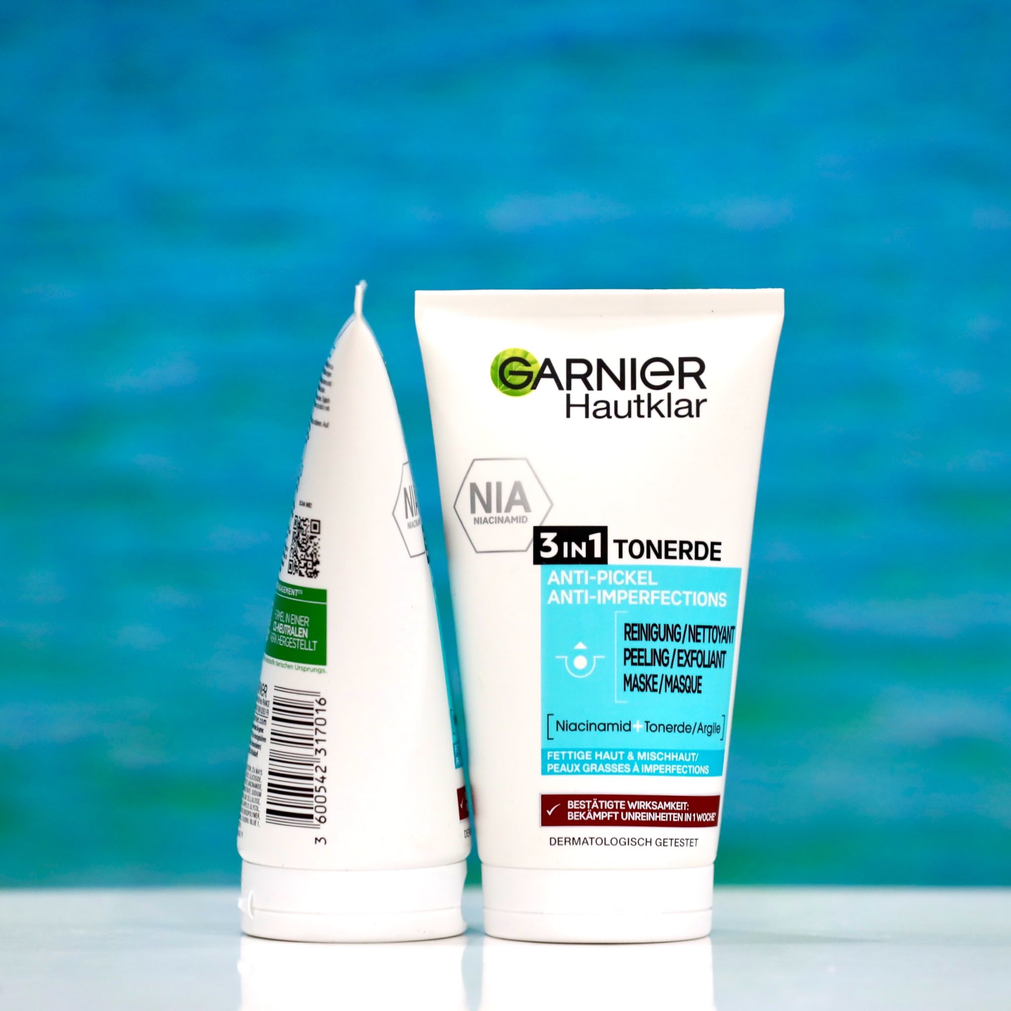  Sữa Rửa Mặt Garnier Hautklar 3in1 Dành Cho Da Mụn & Bị Nhờn, 150 ml 