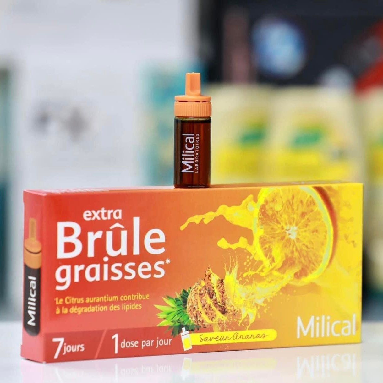  Brule graisses Milical hộp 7 ống, thải mỡ và đốt mỡ nội tạng 