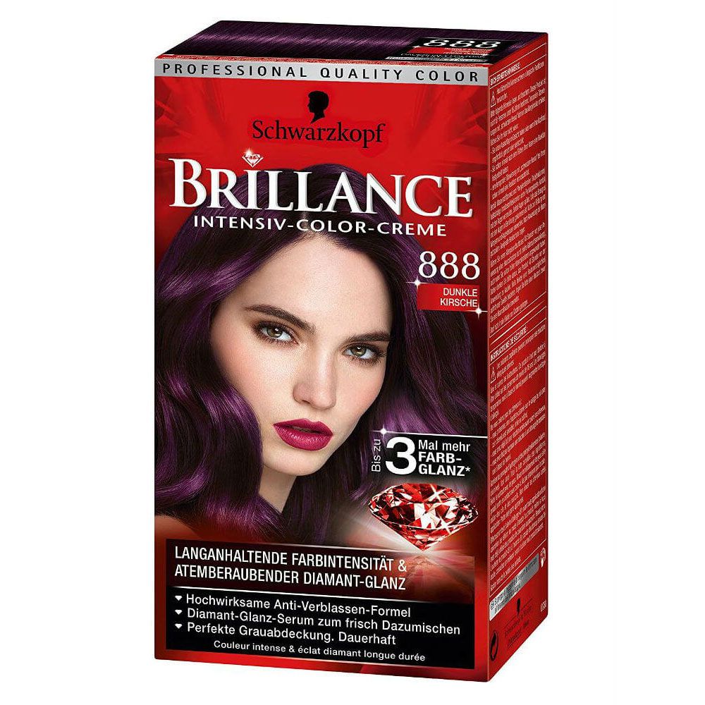  Thuốc nhuộm tóc Số 888: Màu Tím tối - Brillance của hãng Schwarzkopf 