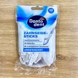  Tăm chỉ nhựa nha khoa Dontodent gói 40 chiếc 