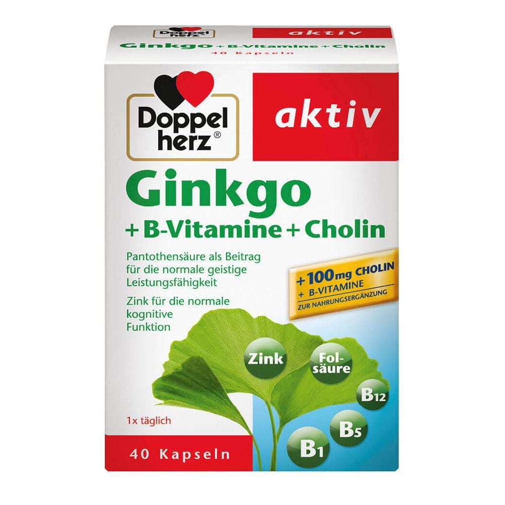  Viên Uống Bổ Não Doppelherz Aktiv Ginkgo, 40 Viên 