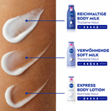  Sữa Dưỡng Thể NIVEA Reichhaltige Body Milk – Dưỡng Ẩm Chuyên Sâu Suốt 72 Giờ 