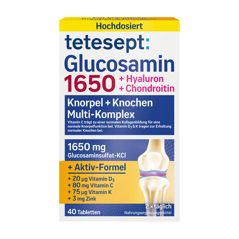  Viên uống hỗ trợ xương khớp Tetesept Glucosamin 1650 – Hộp 30 viên 