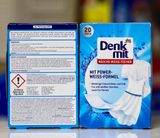  Giấy giặt trắng quần áo Denkmit, hộp 20 miếng 