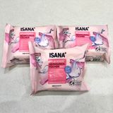  Khăn Ướt Tẩy Trang ISANA Pflege Tücher 5in1 25 tờ – Làm Sạch & Dưỡng Da Hiệu Quả 