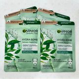  Mặt Nạ Giấy Dưỡng Ẩm Garnier SkinActive Hydra Bomb Trà Xanh & Hyaluron - 1 Miếng 
