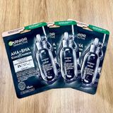  Mặt nạ giấy Garnier SkinActive Than hoạt tính & Tảo đen - Làm sạch và hỗ trợ se khít lỗ chân lông 