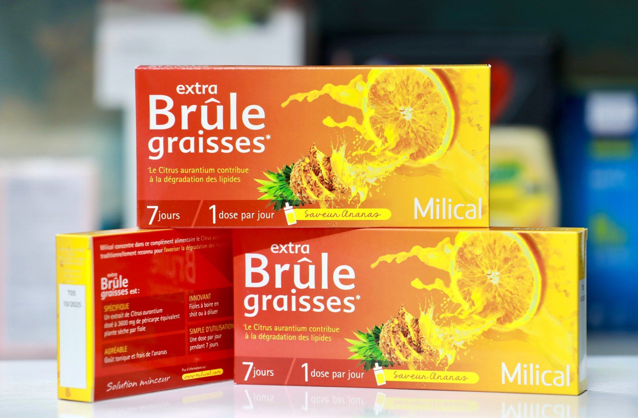  Brule graisses Milical hộp 7 ống, thải mỡ và đốt mỡ nội tạng 
