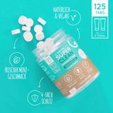  Viên Bàn Chải Đánh Răng SUPER CLEAN DOSE - HAPPY BRUSH Vị Bạc Hà Làm Sạch & Thơm Miệng, 125 viên 