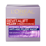  Kem Dưỡng Ban Đêm L'Oréal Revitalift Filler [HA] – Dưỡng Ẩm Sâu, Hỗ Trợ Căng Mịn Làn Da 