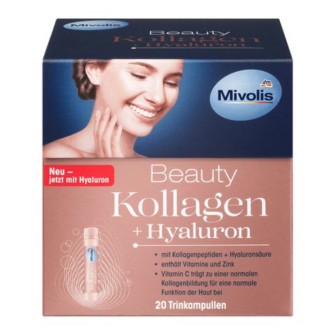 Collagen Thuỷ Phân Mivolis Beauty Kollagen Hyaluron, 20 x 25 ml 