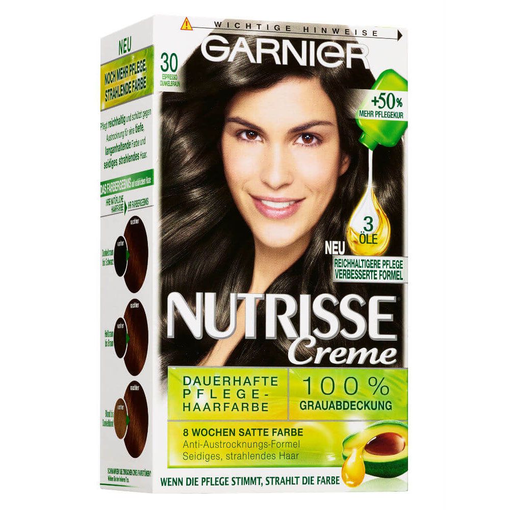  Thuốc Nhuôm Tóc Số 3 Nâu Sẫm Cà Phê, Garnier Nutrisse 