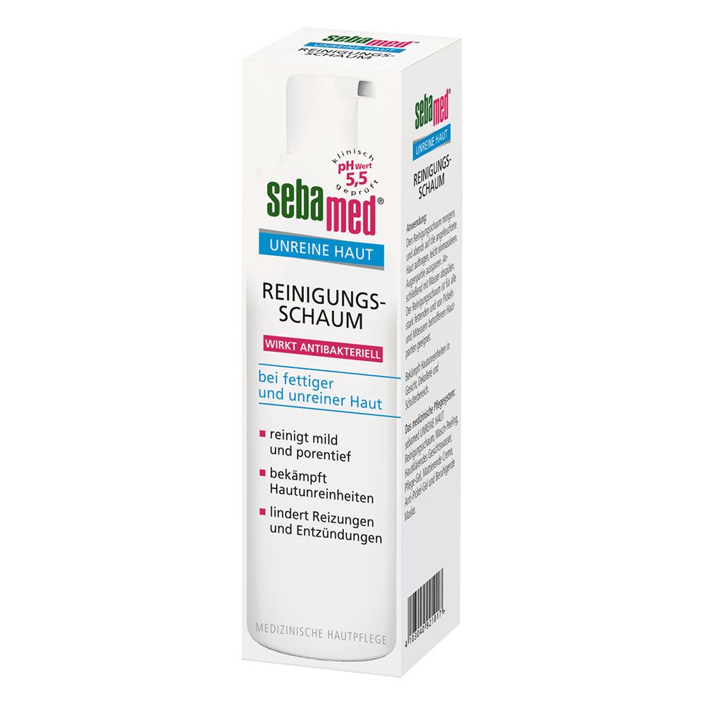  Sữa rửa mặt SEBAMED - Chuyên dùng cho da nhiều dầu, da bị mụn do tuổi dậy thì, mụn nội tiết hoặc bị viên do mụn trứng cá, mụn bọc, mụn mủ 