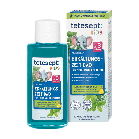  Dầu tắm trẻ em Tetesept Kids – Hỗ trợ thư giãn trong thời điểm giao mùa, 125ml 