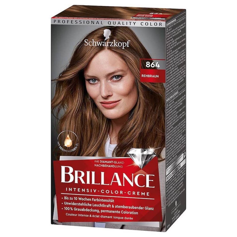  Thuốc nhuộm tóc Số 864: Màu nâu tây - Brillance của hãng Schwarzkopf 